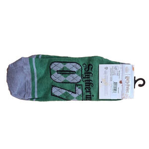 Harry Poter Slytherin footprint socks Green 9-11 A001824